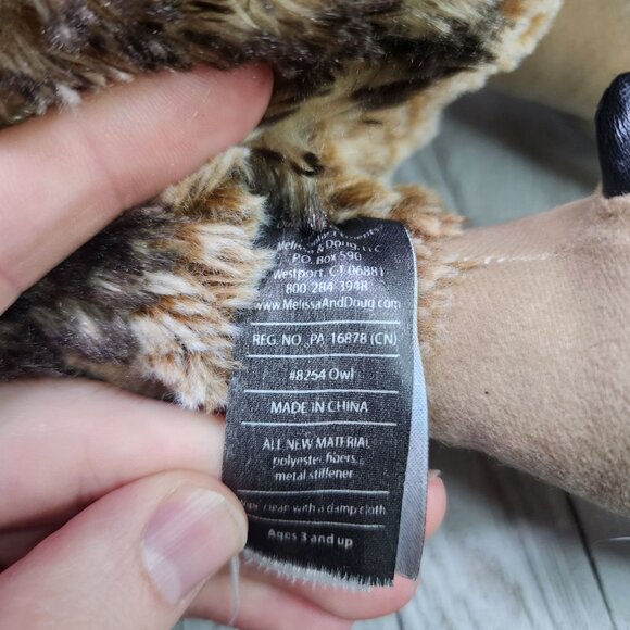 Melissa and Doug Barn Owl Plush Realistic Stuffed Animal Toy 16'' Super Soft - Picture 8 of 10